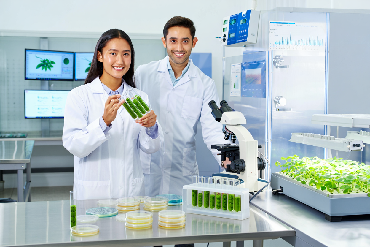 Scientists in lab for bioengineering 