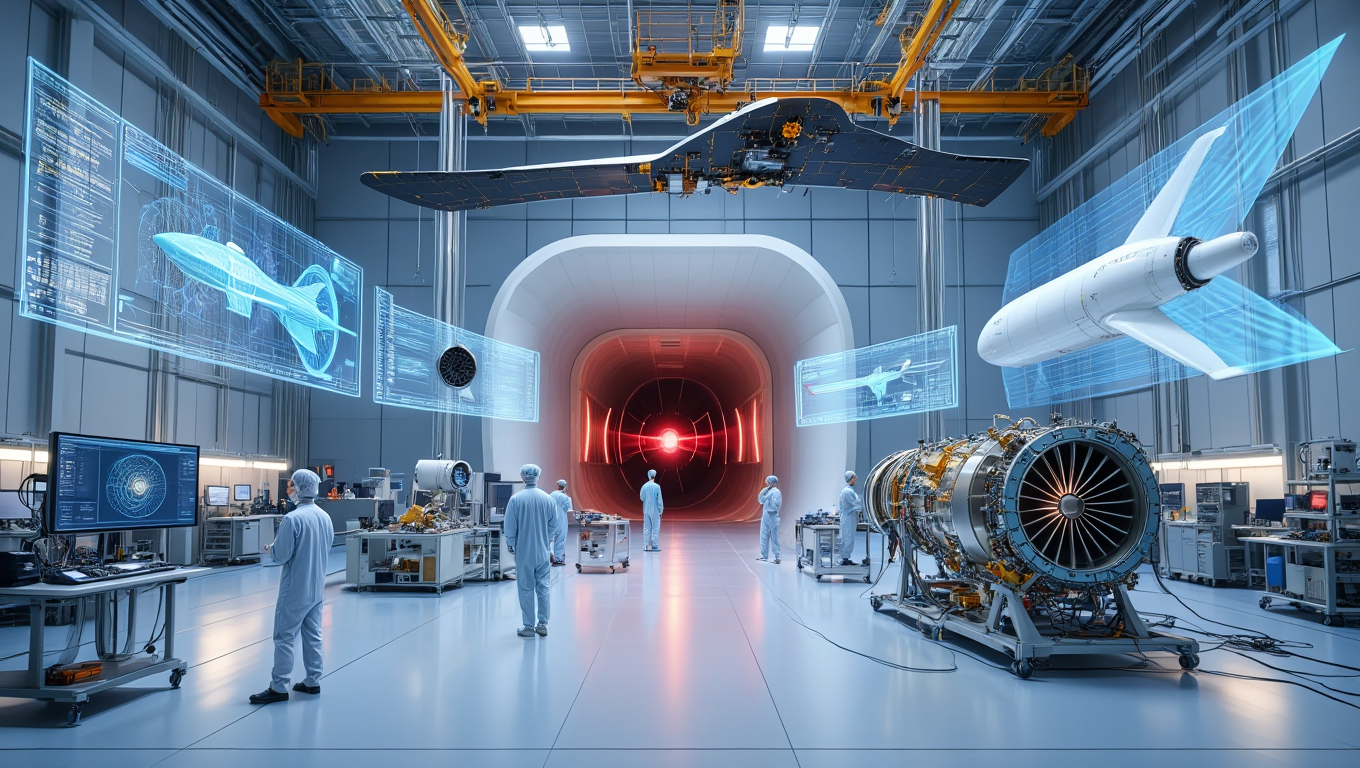 Aerospace futueristic lab